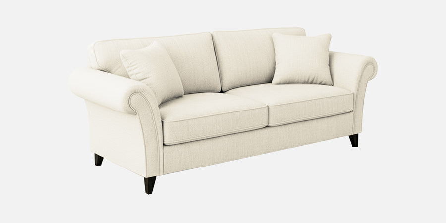 Rana Fabric 3 Seater Sofa In Ivory Cream Colour - Febonic Living