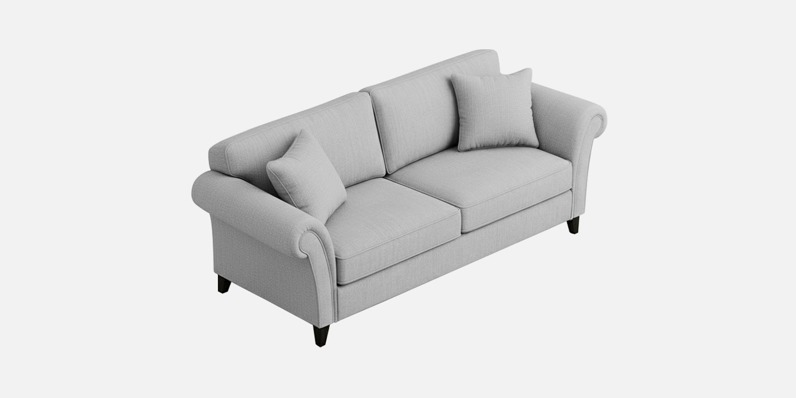 Rana Fabric 3 Seater Sofa In Lit Grey Colour