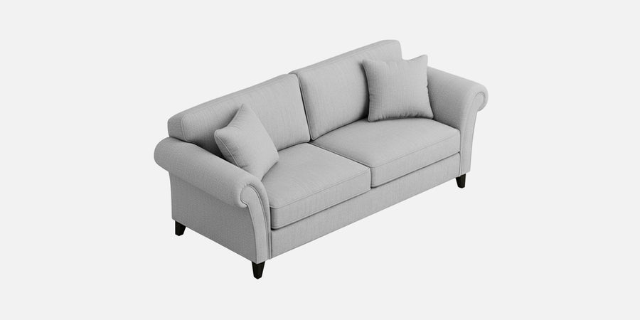 Rana Fabric 3 Seater Sofa In Lit Grey Colour - Febonic Living