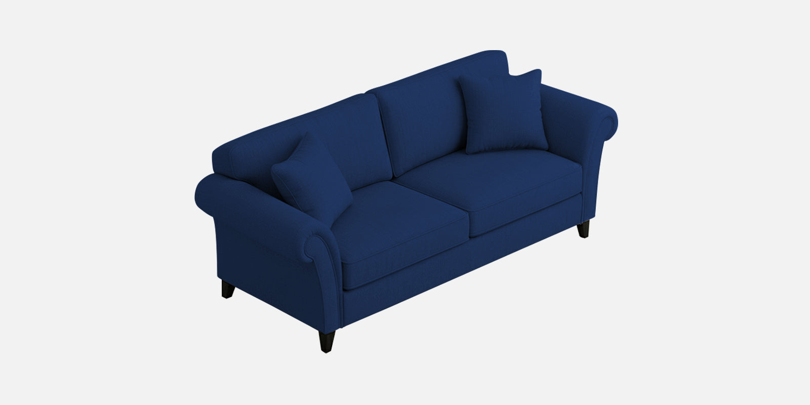 Rana Fabric 3 Seater Sofa In Royal Blue Colour