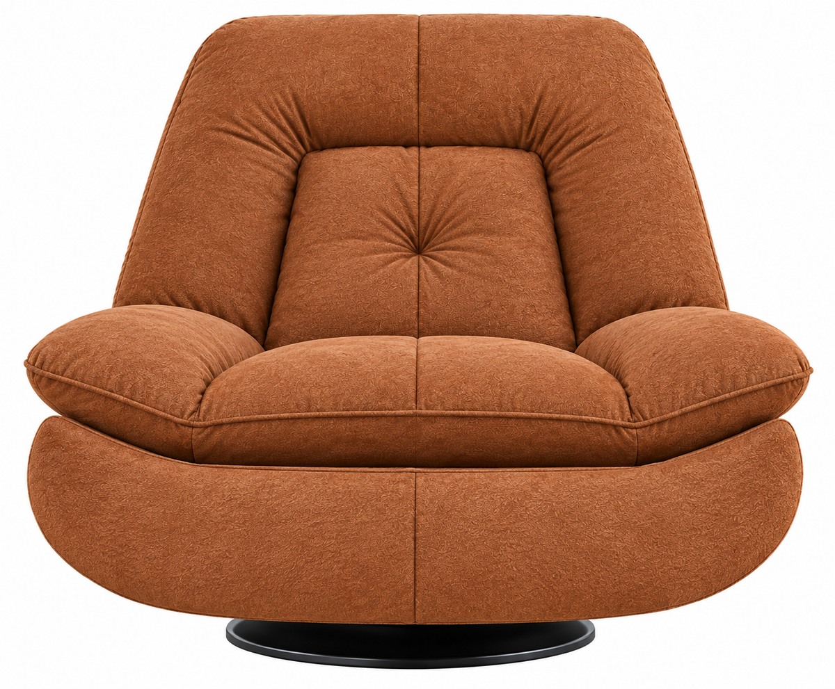 Reli Boucle Swivel Chair - Light Orange