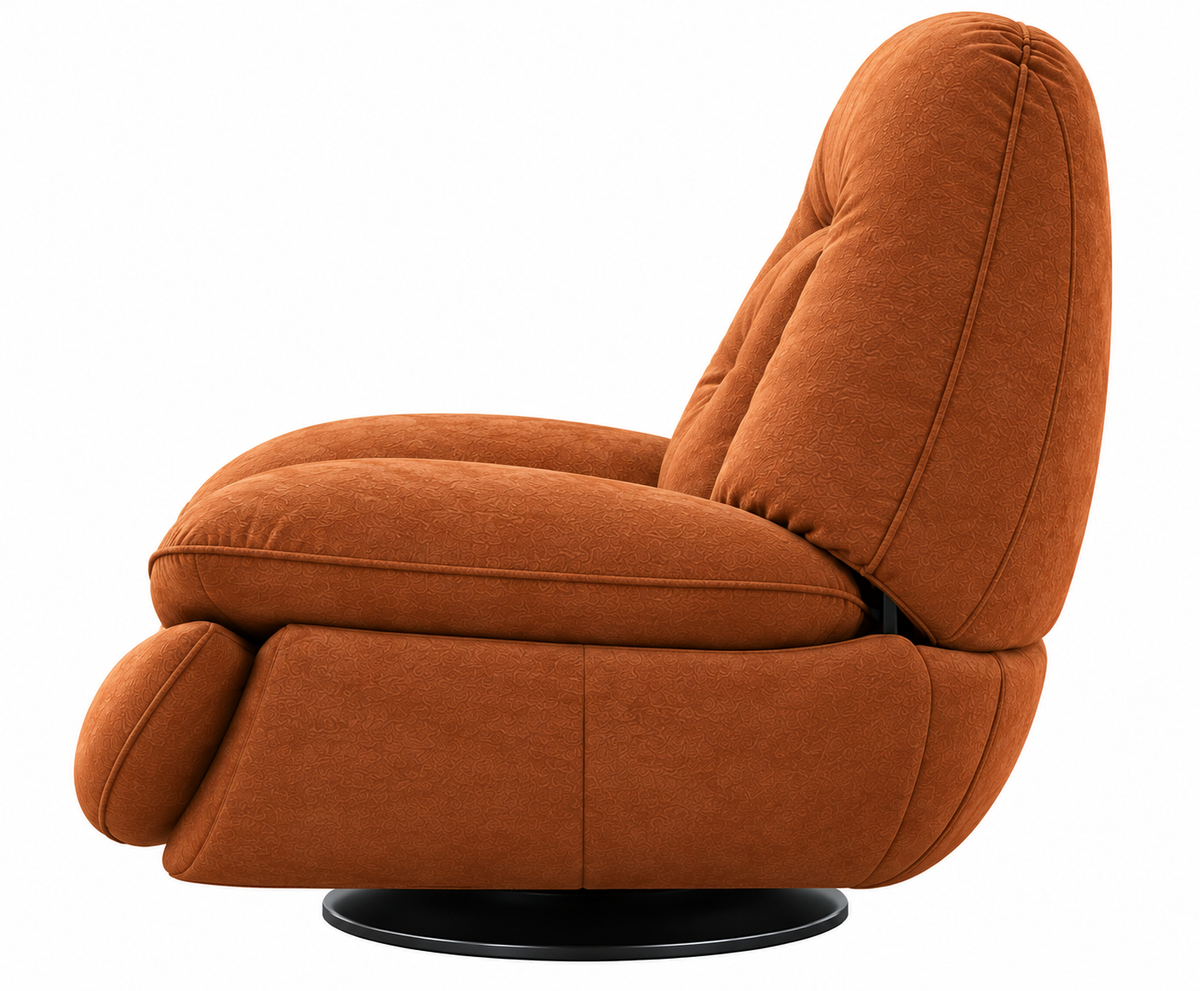 Reli Boucle Swivel Chair - Light Orange