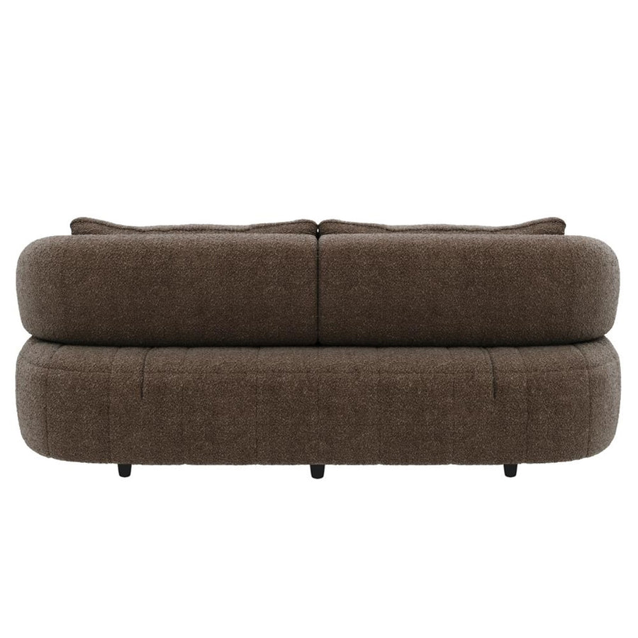 Rivo Boucle 3 Seater Sofa In Truffle Brown Colour - Febonic Living
