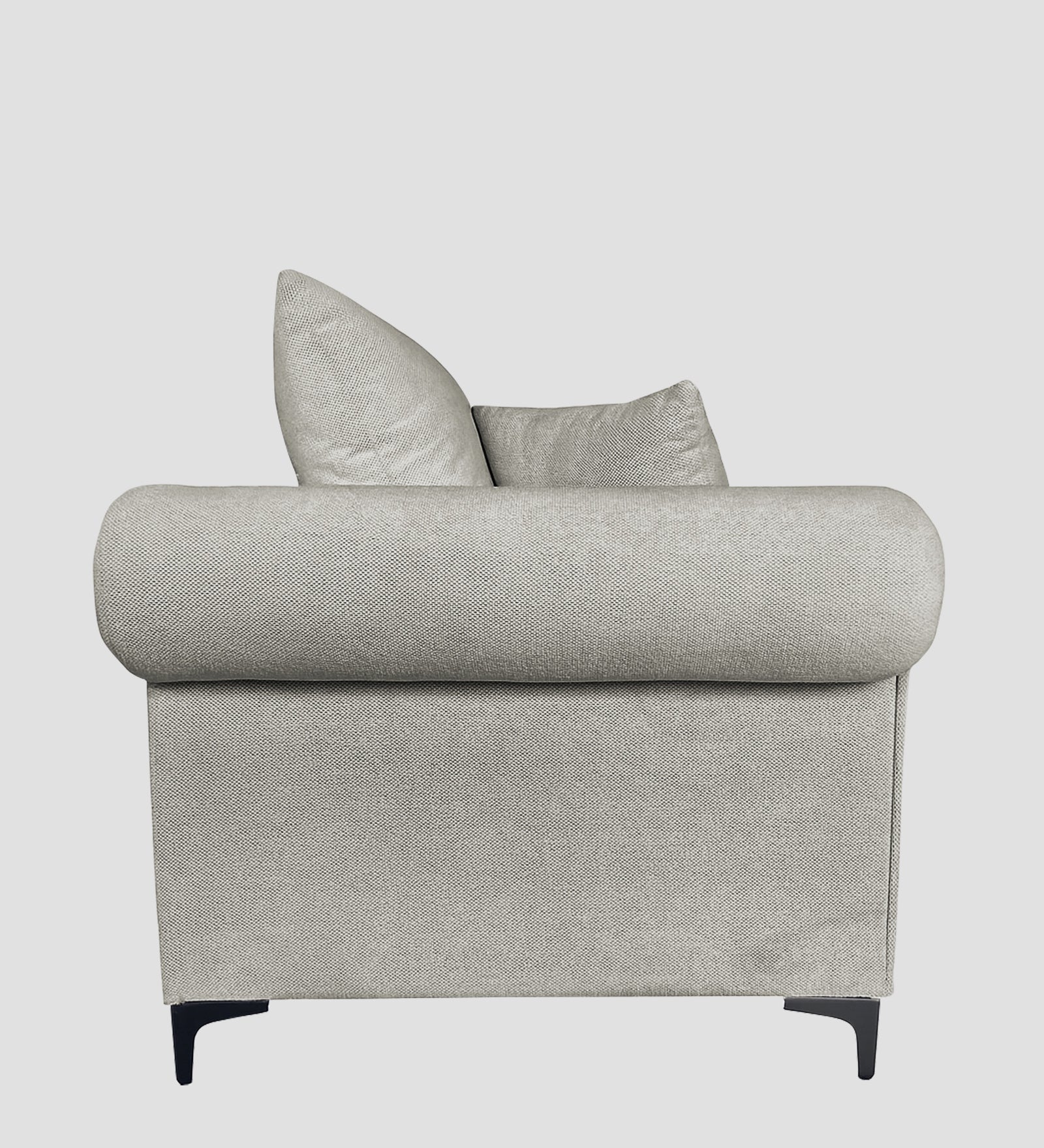Rocar Fabric 1 Seater Sofa In Bone Beige Colour