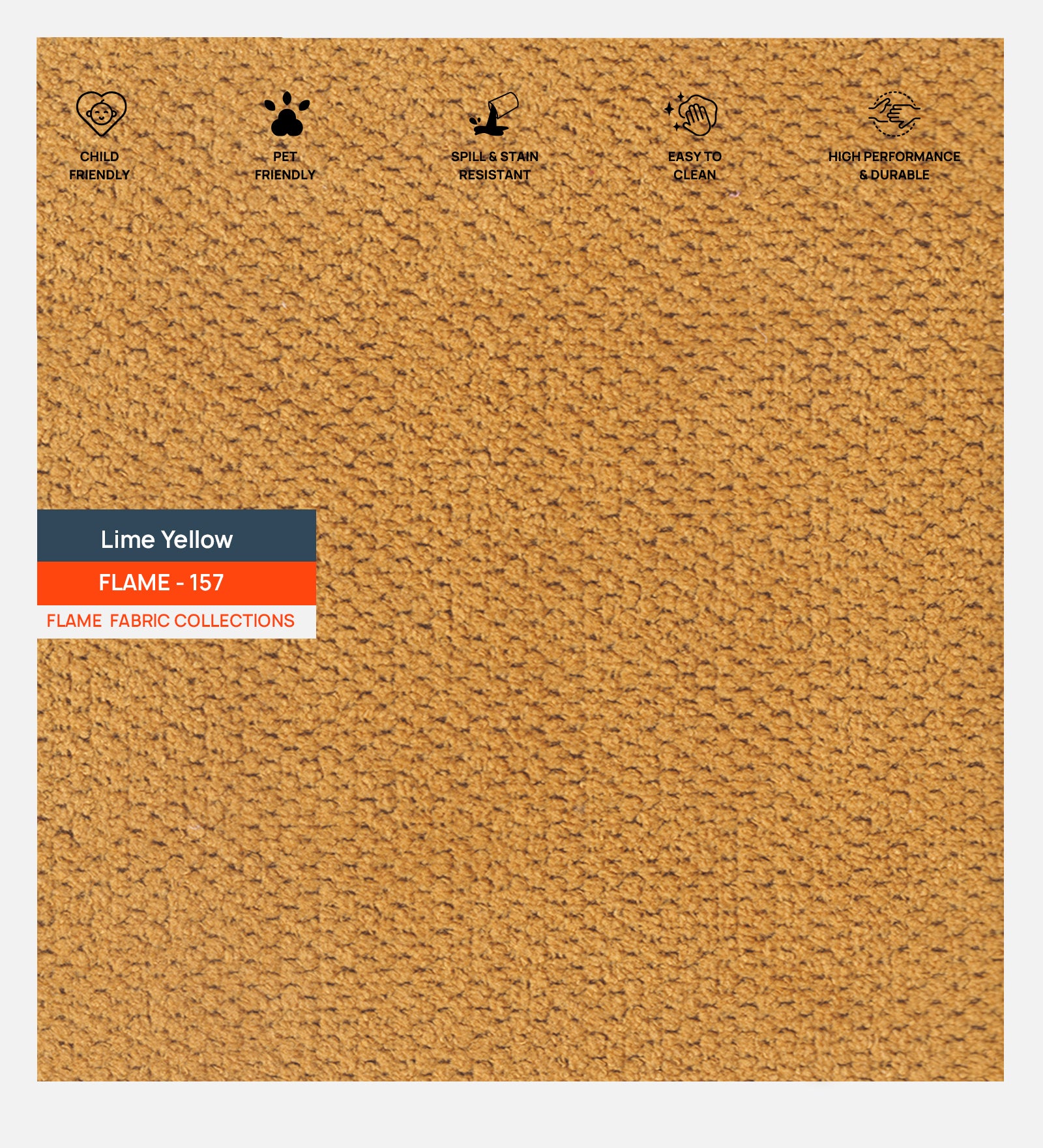 Rocar Fabric 1 Seater Sofa In Lime Yellow Colour