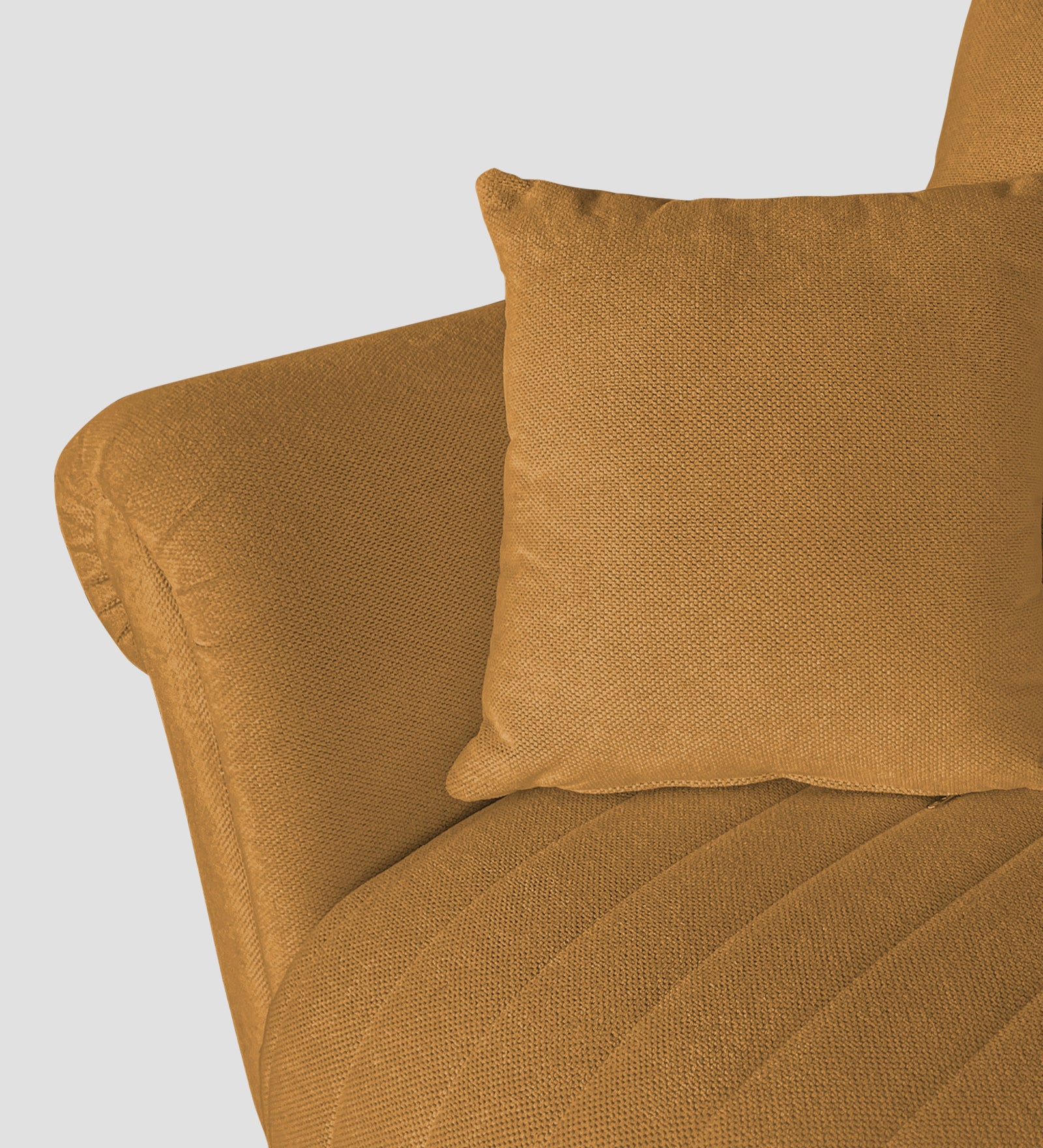 Rocar Fabric 1 Seater Sofa In Lime Yellow Colour