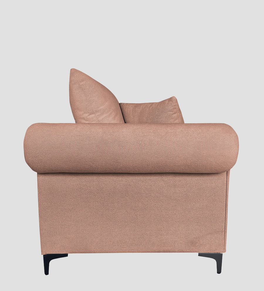 Rocar Fabric 1 Seater Sofa In Maple Pink Colour - Febonic Living