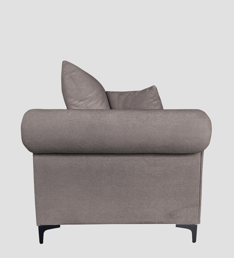 Rocar Fabric 1 Seater Sofa In Silk Grey Colour - Febonic Living