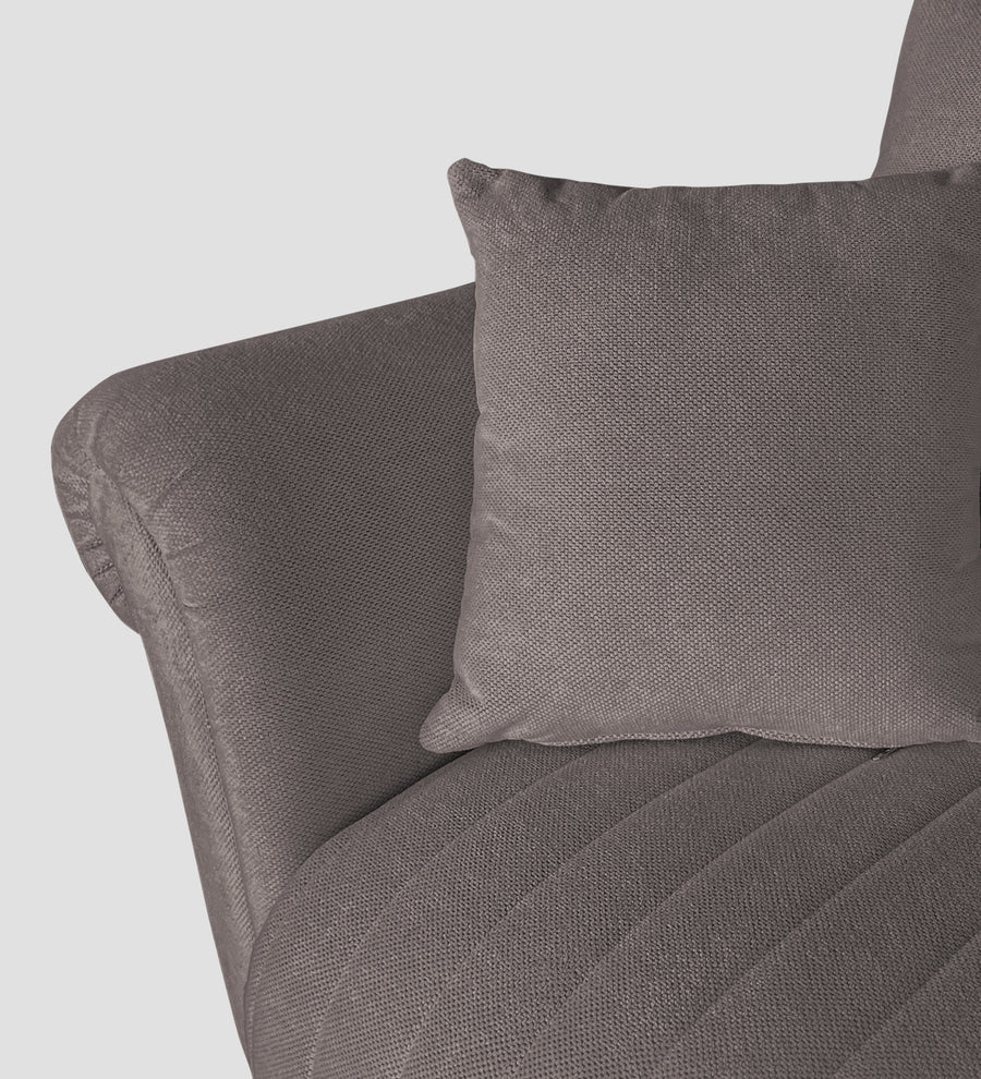 Rocar Fabric 1 Seater Sofa In Silk Grey Colour - Febonic Living