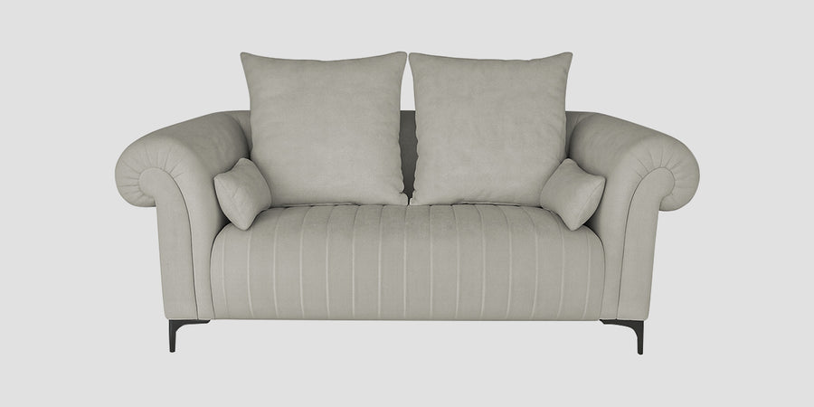 Rocar Fabric 2 Seater Sofa In Bone Beige Colour - Febonic Living