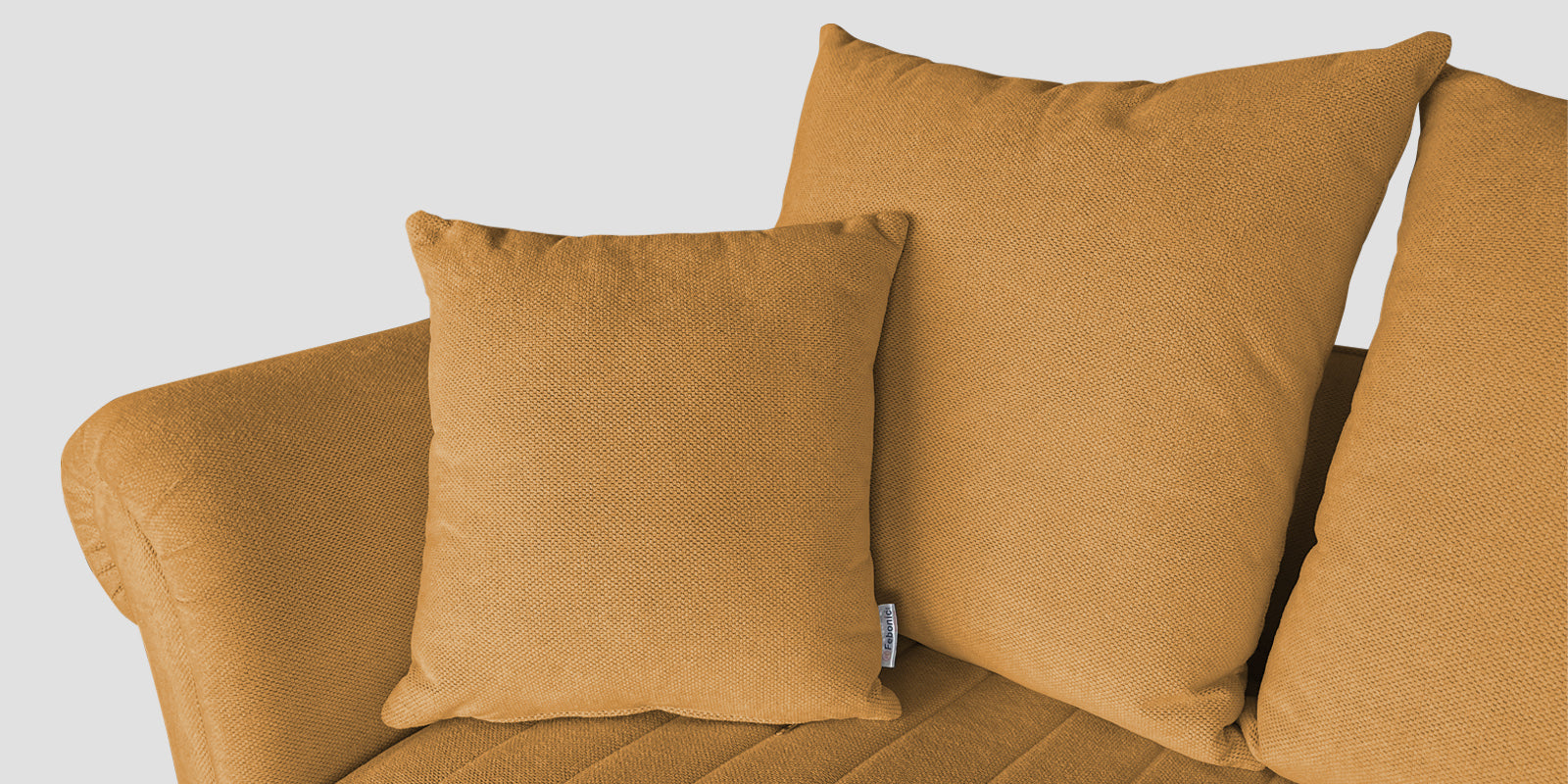 Rocar Fabric 2 Seater Sofa In Lime Yellow Colour