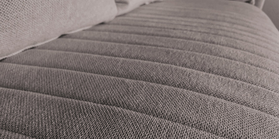 Rocar Fabric 2 Seater Sofa In Silk Grey Colour - Febonic Living