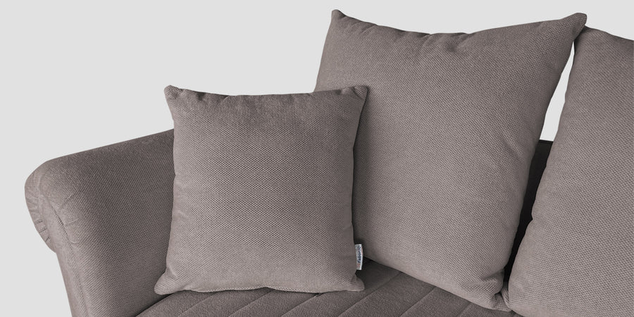 Rocar Fabric 2 Seater Sofa In Silk Grey Colour - Febonic Living