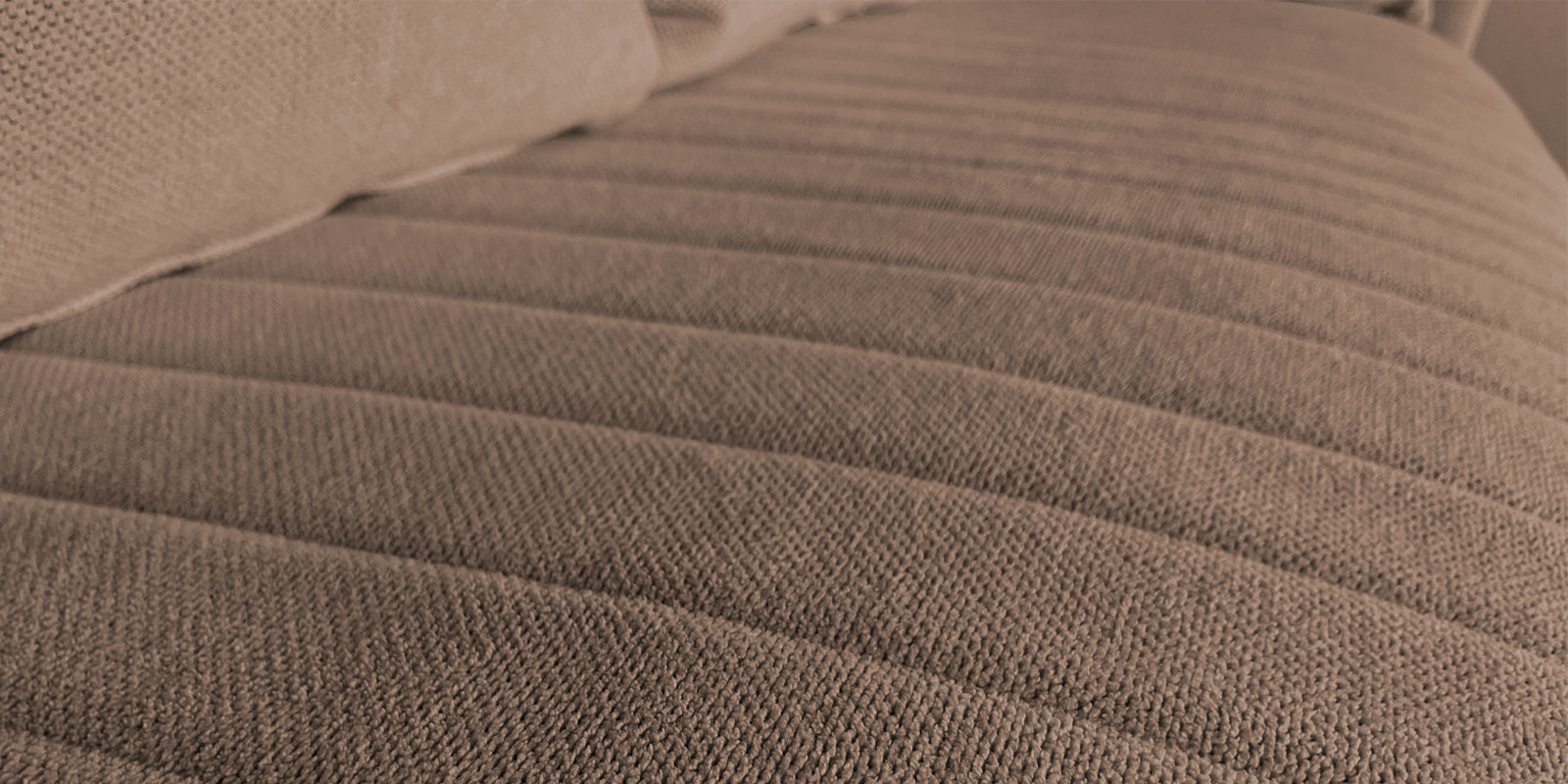 Rocar Fabric 3 Seater Sofa In Earthy Beige Colour