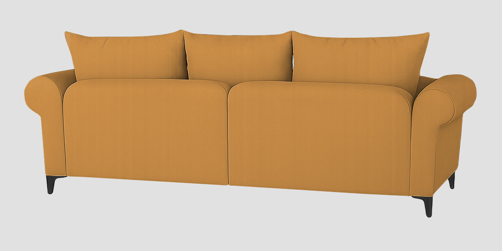 Rocar Fabric 3 Seater Sofa In Lime Yellow Colour