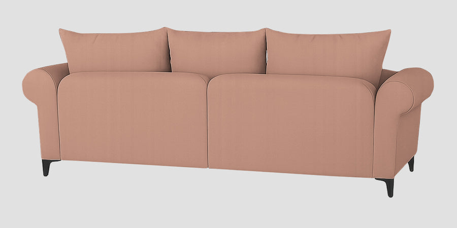 Rocar Fabric 3 Seater Sofa In Maple Pink Colour - Febonic Living