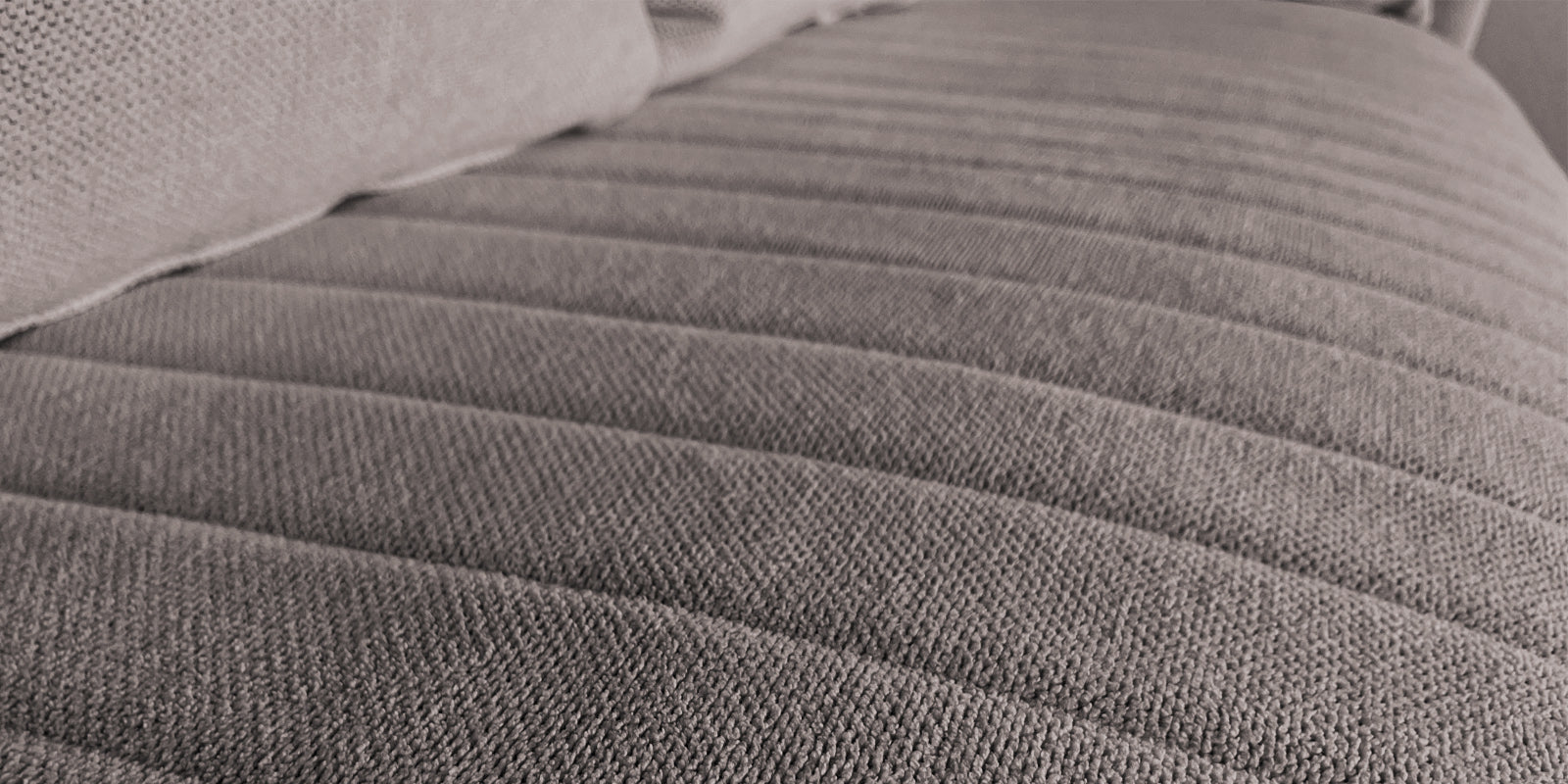 Rocar Fabric 3 Seater Sofa In Silk Grey Colour