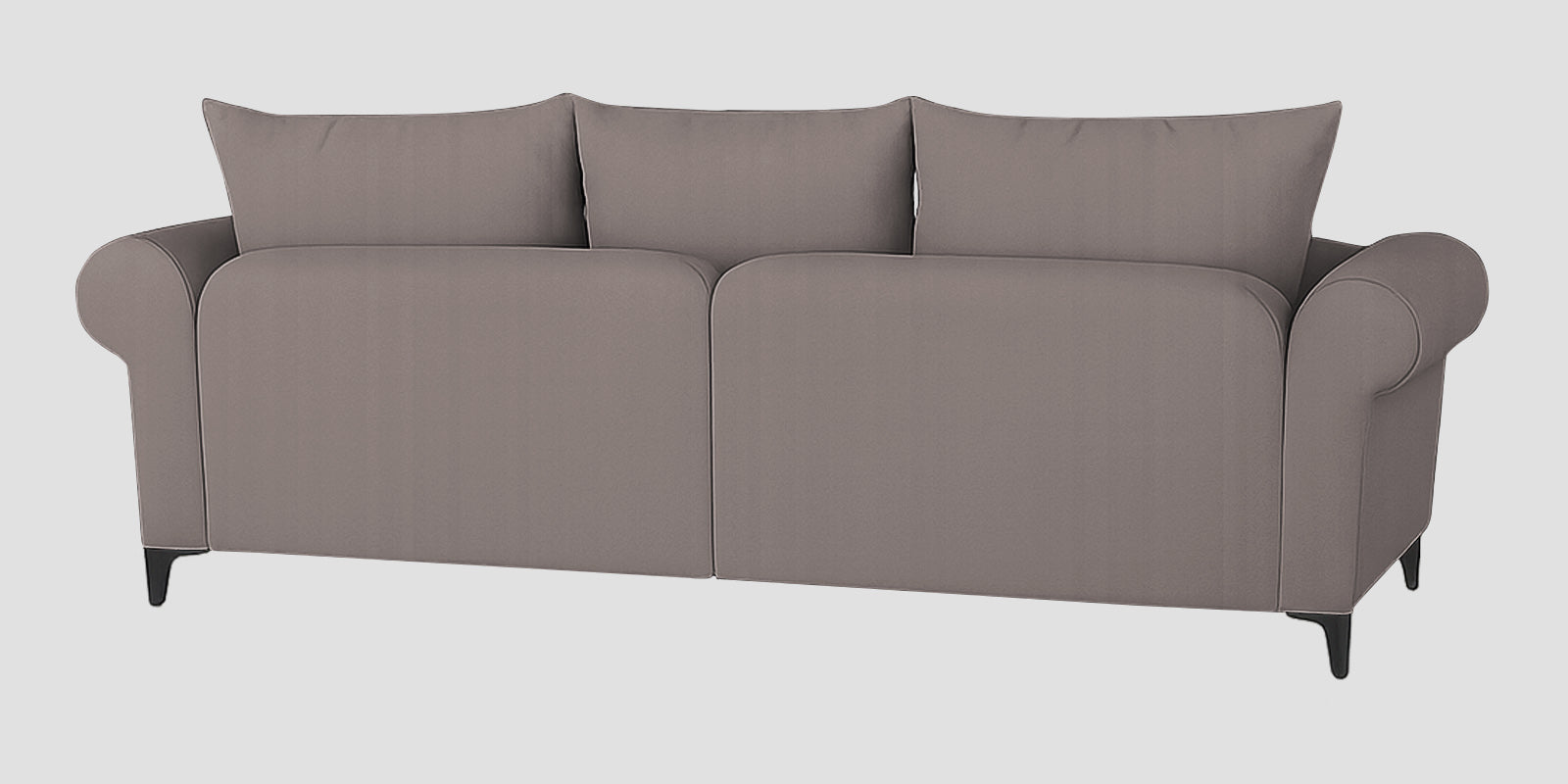 Rocar Fabric 3 Seater Sofa In Silk Grey Colour