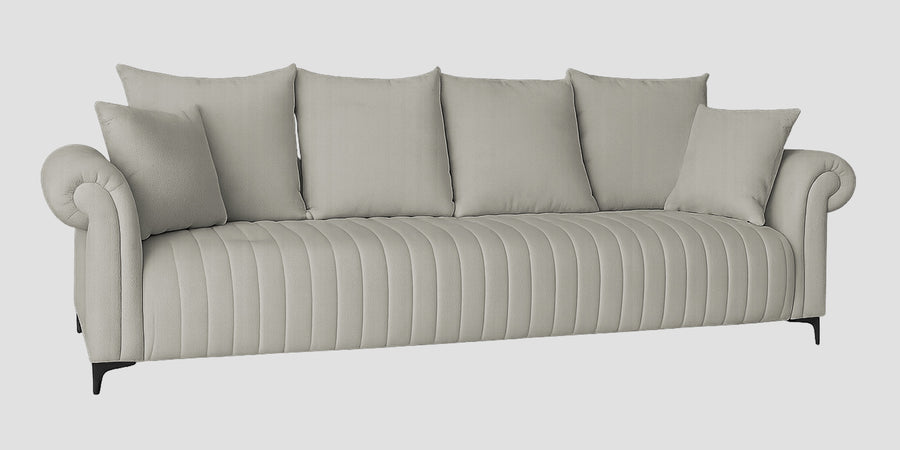 Rocar Fabric 4 Seater Sofa In Bone Beige Colour - Febonic Living