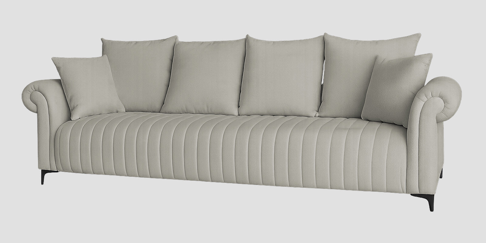 Rocar Fabric 4 Seater Sofa In Bone Beige Colour