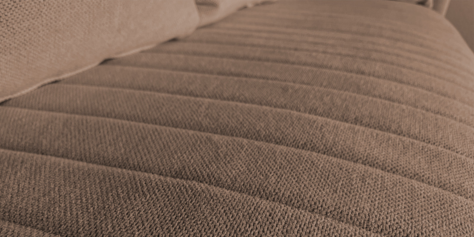 Rocar Fabric 4 Seater Sofa In Earthy Beige Colour