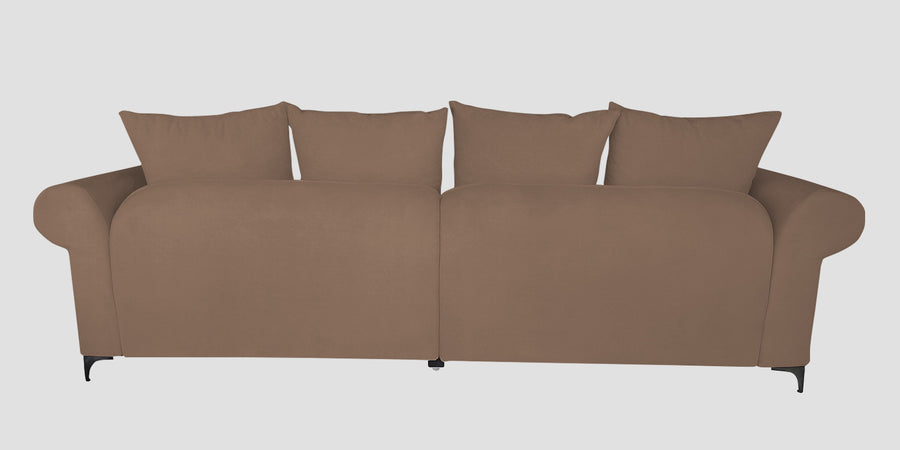 Rocar Fabric 4 Seater Sofa In Earthy Beige Colour - Febonic Living