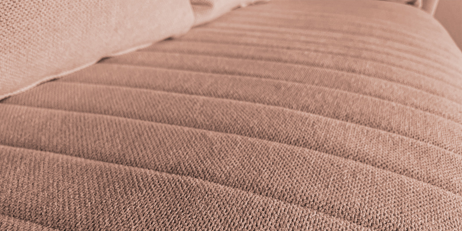 Rocar Fabric 4 Seater Sofa In Maple Pink Colour