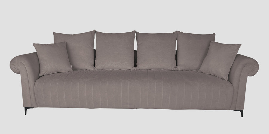 Rocar Fabric 4 Seater Sofa In Silk Grey Colour Copy - Febonic Living