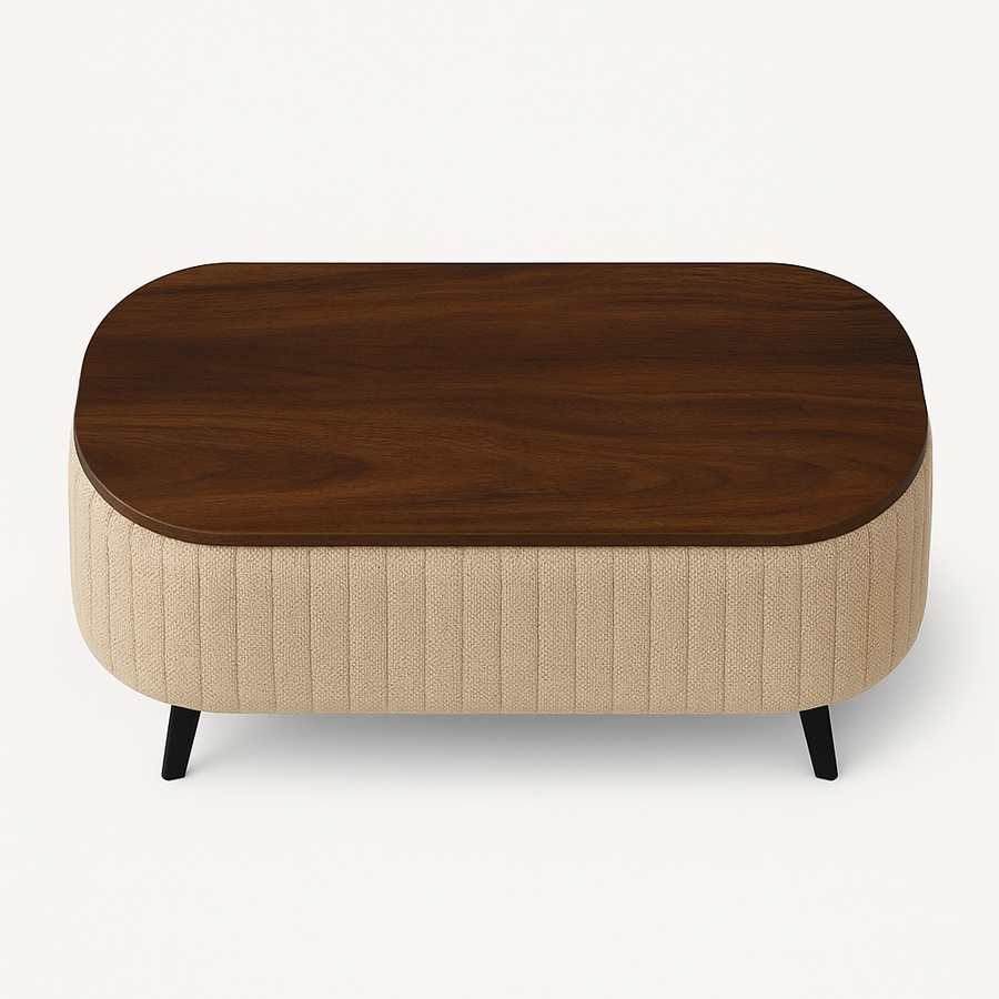 Rocar Teak Wood Coffee Table In Provincial Teak Finish