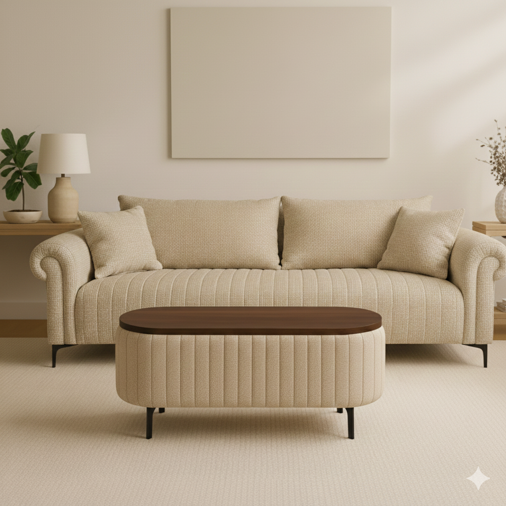 Rocar Teak Wood Coffee Table In Provincial Teak Finish