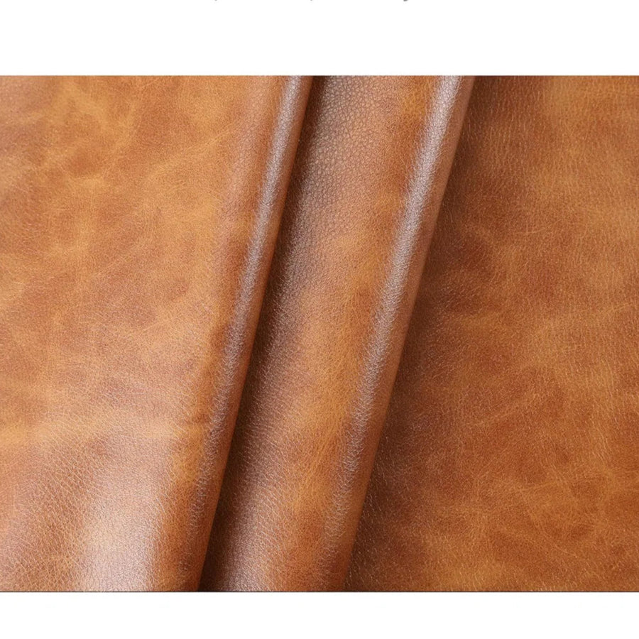 Rootra Leatherette 1 Seater Motorized Recliner In Cinnamon Brown Colour - Product Fabric by Febonic Living