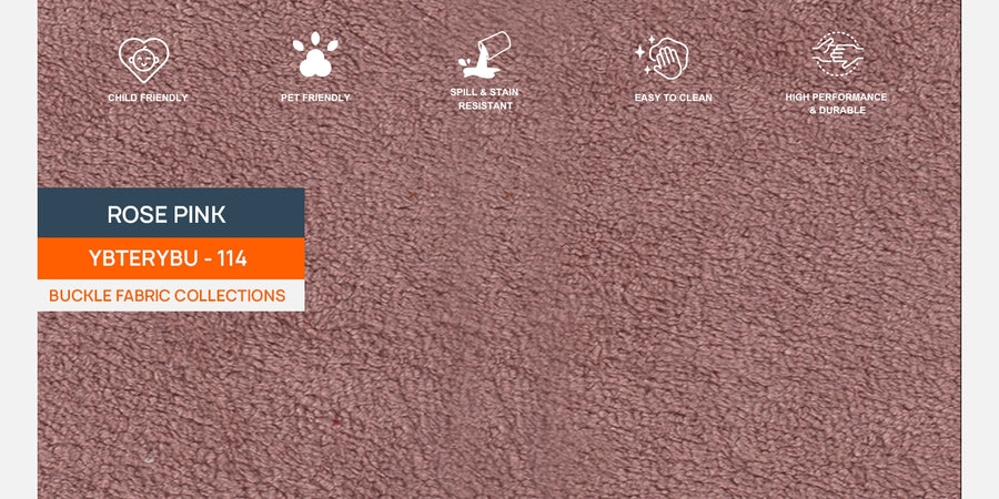 Corny Boucle Fabric 2 Seater Sofa In Rose Pink Colour - Febonic Living