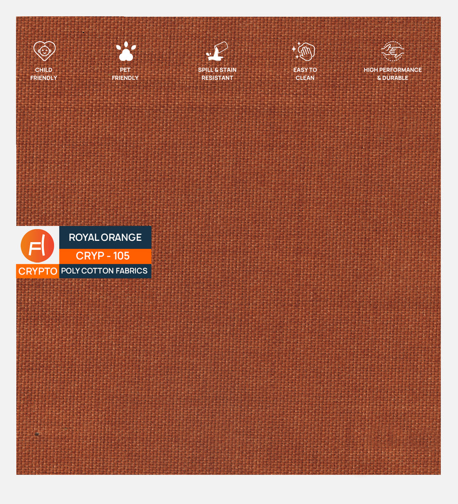 Goofy Fabric 1 Seater Sofa In Royal Orange Colour - Febonic Living