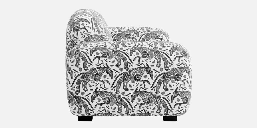 Royale Safari Sketch 3 Seater Sofa In Black Colour