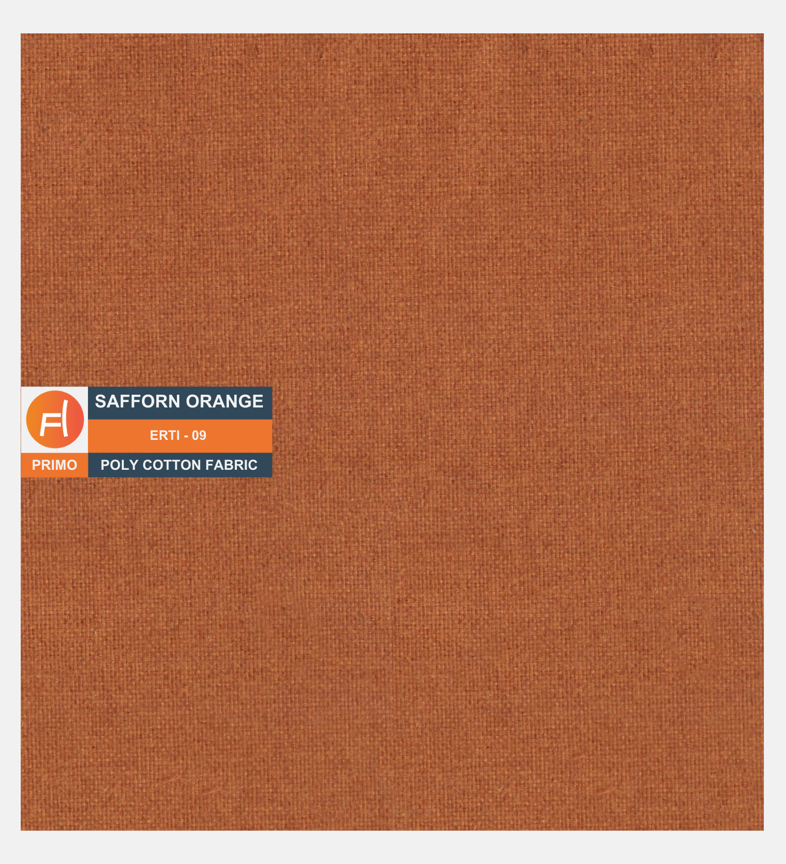 Safforn Orange Primo Poly Cotton Fabric