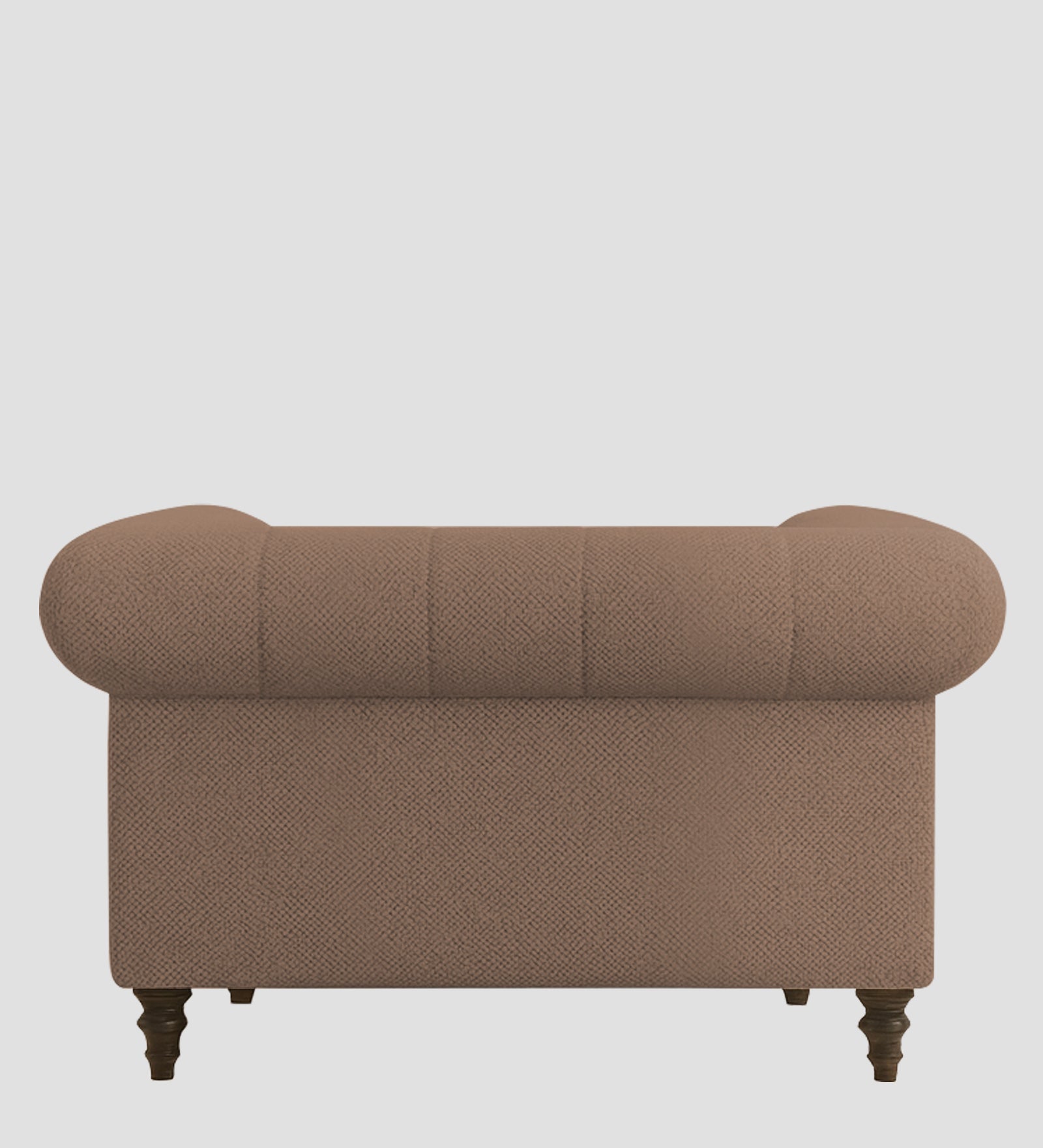 Sahara Fabric 1 Seater Sofa In Earthy Beige Colour