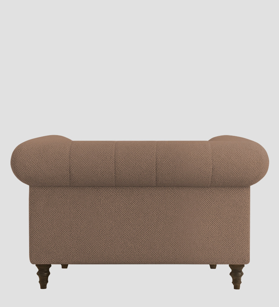 Sahara Fabric 1 Seater Sofa In Earthy Beige Colour - Febonic Living