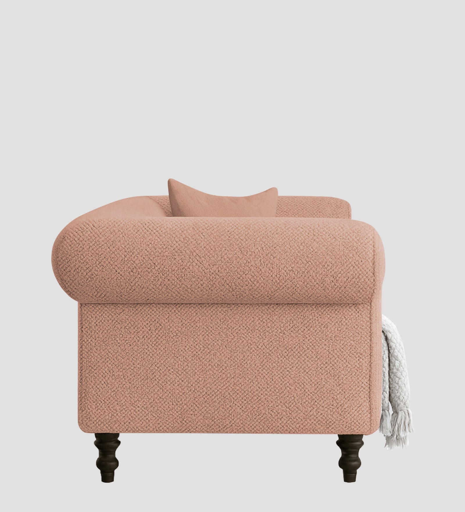 Sahara Fabric 1 Seater Sofa In Maple Pink Colour