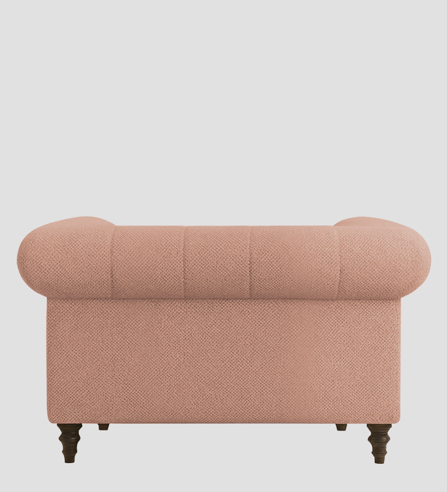 Sahara Fabric 1 Seater Sofa In Maple Pink Colour - Febonic Living