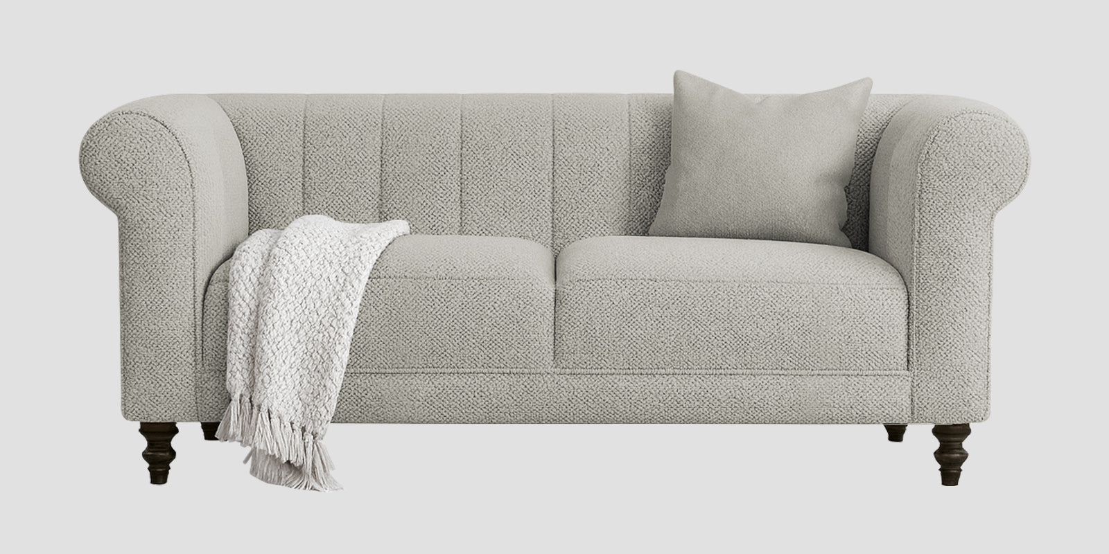 Sahara Fabric 2 Seater Sofa In Bone Beige Colour