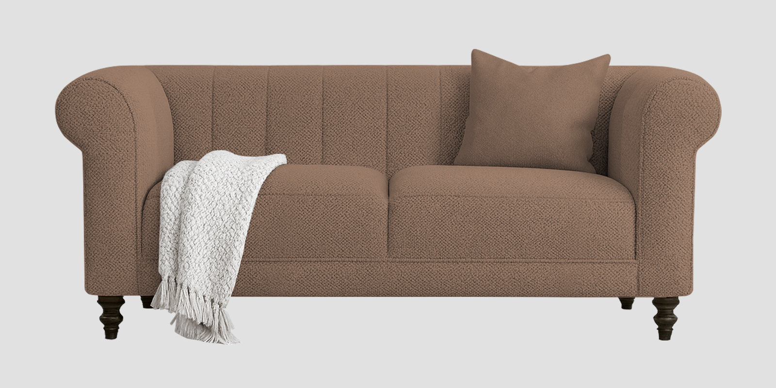 Sahara Fabric 2 Seater Sofa In Earthy Beige Colour