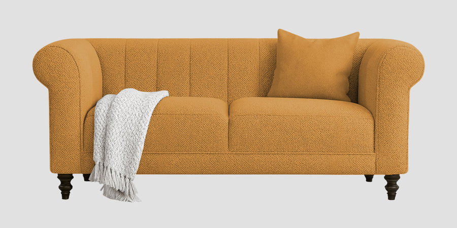 Sahara Fabric 2 Seater Sofa In Lime Yellow Colour - Febonic Living