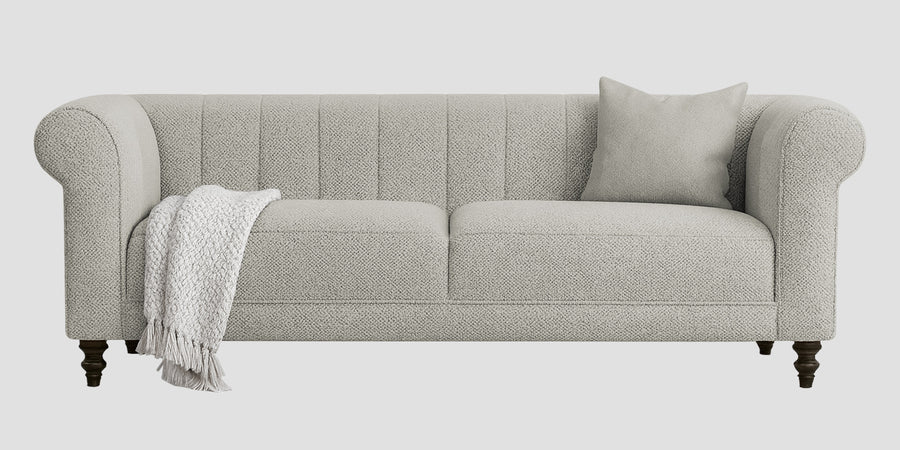 Sahara Fabric 3 Seater Sofa In Bone Beige Colour 1 - Febonic Living