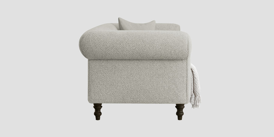 Sahara Fabric 3 Seater Sofa In Bone Beige Colour 1 - Febonic Living