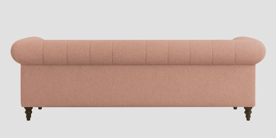 Sahara Fabric 3 Seater Sofa In Maple Pink Colour - Febonic Living
