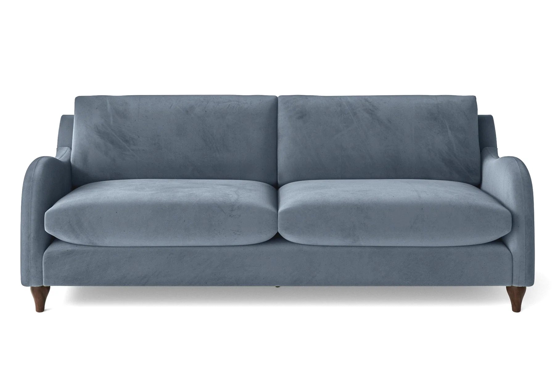 Sally Velvet 3 Seater Sofa In Oxford Blue Colour