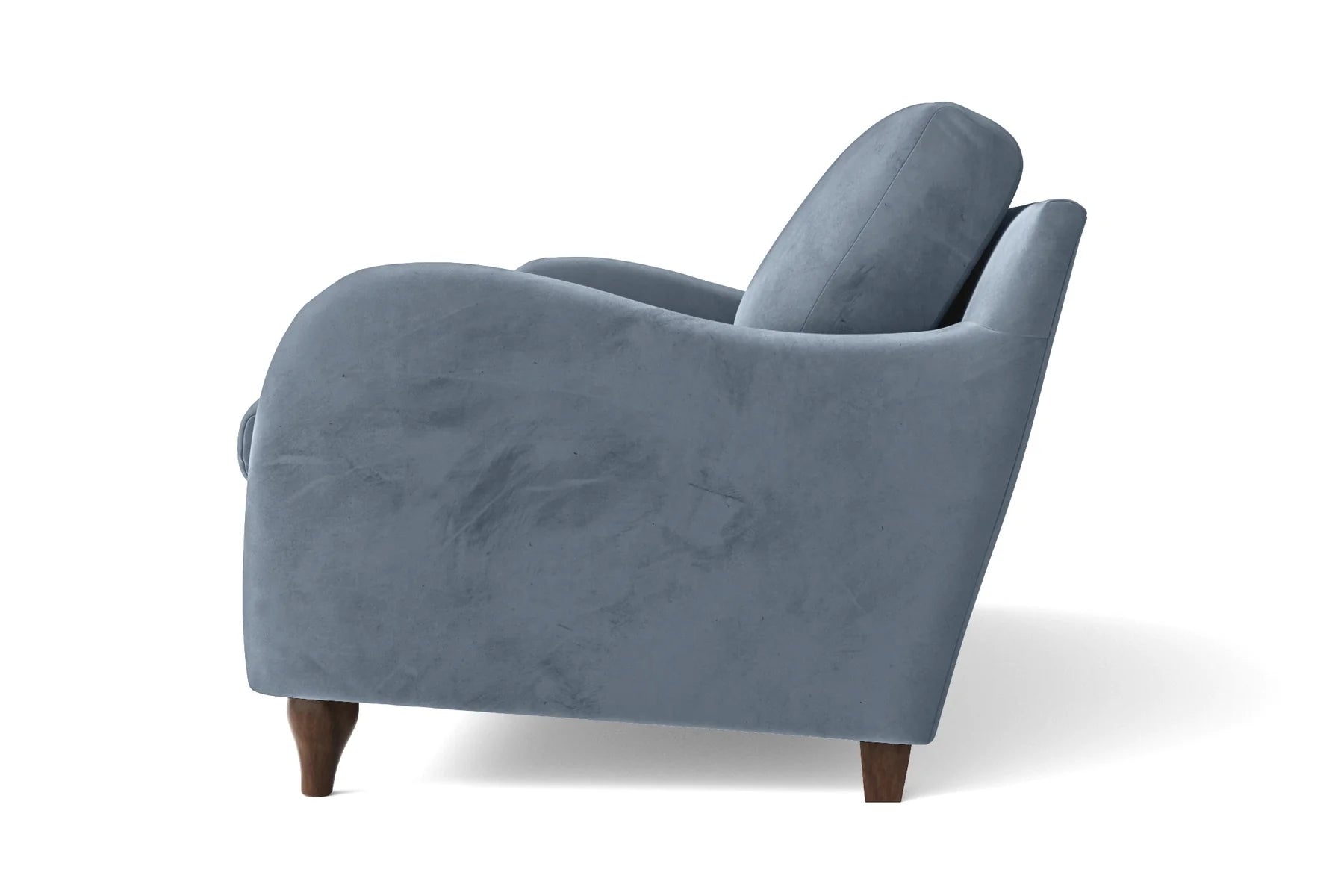 Sally Velvet 3 Seater Sofa In Oxford Blue Colour