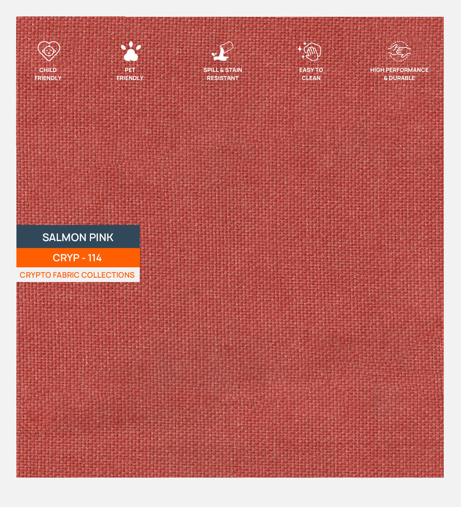 Wener Fabric 1 Seater Sofa In Salmon Pink Colour - Febonic Living