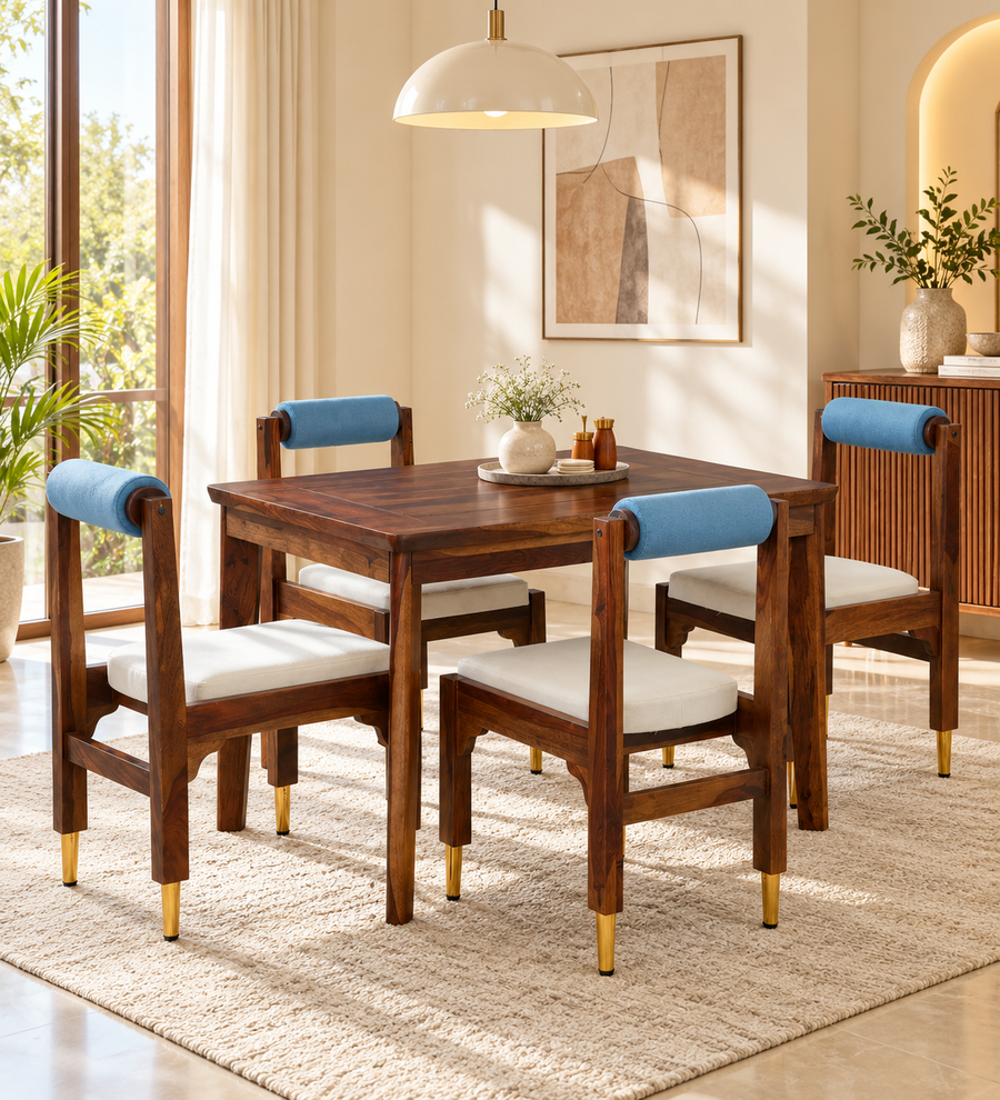 Sarika Sheesham Wood Dining Set – 4 Seater Options with Teak Finish