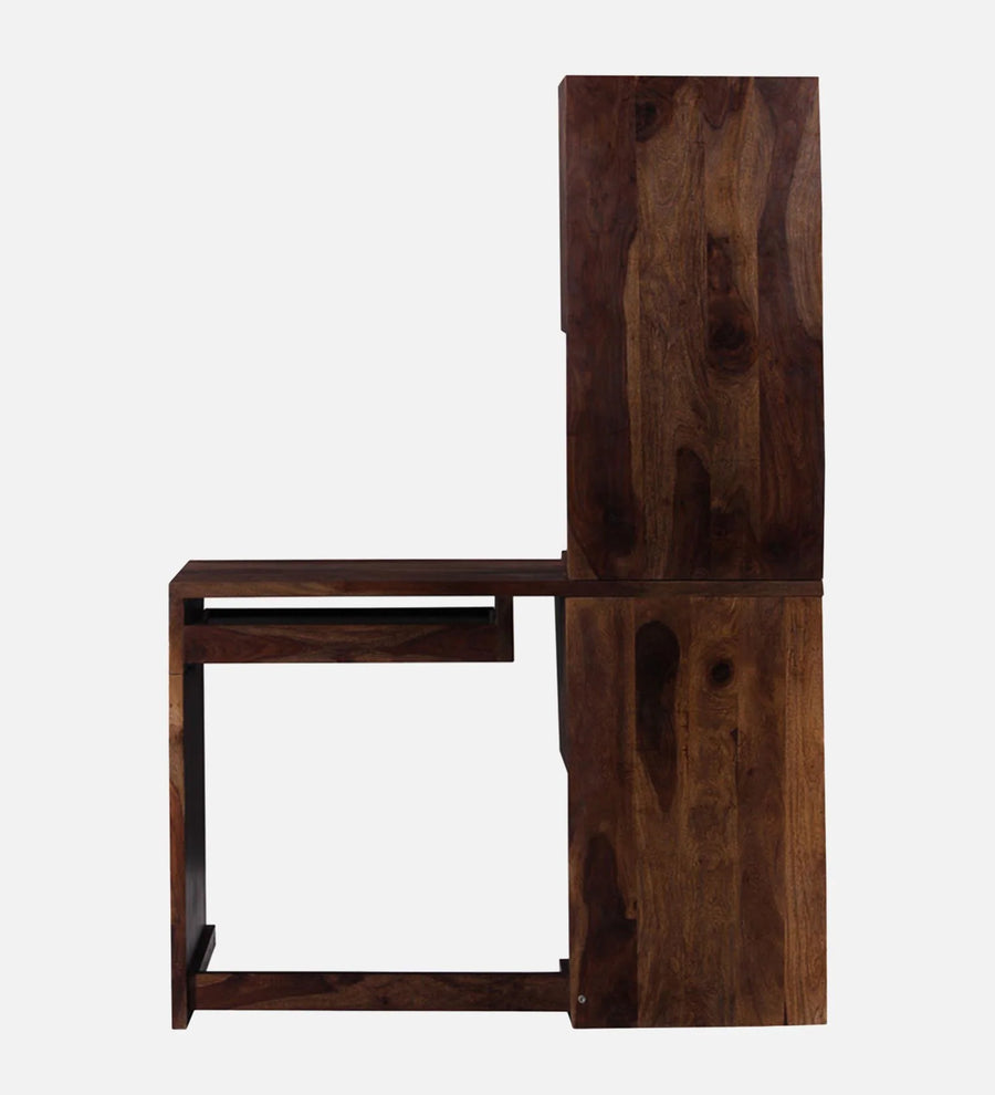 Braga Sheesham Wood Writing Table With Scratch Resistant In Provincial Teak Finish - Febonic Living